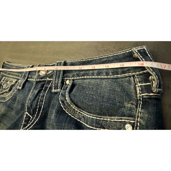 True Religion Disco Billy Big T Jeans with Crystals - Sz 29 - Picture 10 of 15